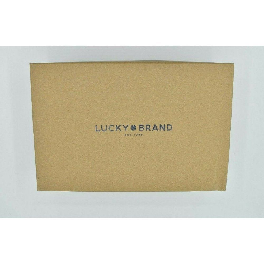 Lucky Brand Women Size 8 M Idenia Wedge Seagrass Embossed Nubuck Sandals Shoes - Picture 9 of 10